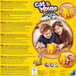 RAVENSBURGER – cat&mouse, gioco da tavolo per tutta la famiglia, 2-4 giocatori, idea regalo per bambino e bambina 4+ anni, edizione in italiano> Giochi Di Società Per Bambini
