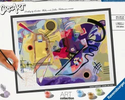 CREART Ravensburger – art collection kandinsky: giallo, rosso, blu, kit per dipingere con i numeri, gioco creativo e relax, 14+ anni> Gadget E Idee Regalo Per Adulti|Kit Artistici E Pittura