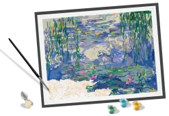 CREART Ravensburger – art collection monet: le ninfee, kit per dipingere con i numeri, gioco creativo e relax, 14+ anni><noscript><img width=
