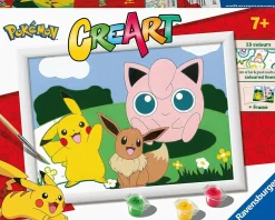 RAVENSBURGER – creart serie d: pokémon classics, kit per dipingere con i numeri, gioco creativo per bambini 7+ anni> Kit Artistici E Pittura