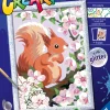 RAVENSBURGER – creart serie d: scoiattolo glitter, kit per dipingere con i numeri, gioco creativo per bambini 7+ anni> Kit Artistici E Pittura