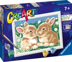 RAVENSBURGER – creart serie e: coniglietti fra le margherite> Kit Artistici E Pittura