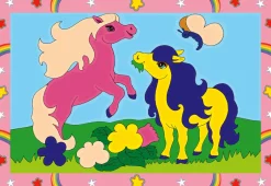 RAVENSBURGER  – creart serie junior, pony, kit dipingere con i numeri, contiene 2 tavole prestampate, pennello, colori, gioco creativo per maschi e femmine dai 5+ anni di età><noscript><img width=