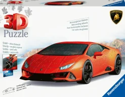 RAVENSBURGER – 3d puzzle lamborghini huracán evo arancione, 108 pezzi, 8+ anni> Puzzle Per Adulti|Puzzle 3D