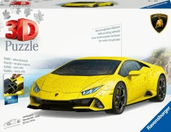 RAVENSBURGER – 3d puzzle lamborghini huracán evo gialla, 108 pezzi, 8+ anni> Puzzle Per Adulti|Puzzle 3D