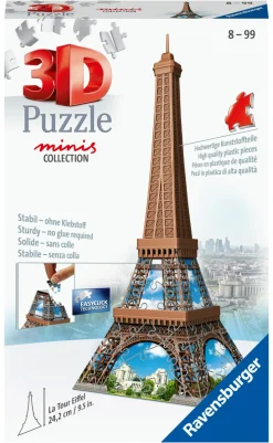 RAVENSBURGER – 3d puzzle mini tour eiffel, 54 pezzi, 8 anni> Puzzle Per Adulti|Puzzle 3D