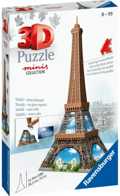 RAVENSBURGER – 3d puzzle mini tour eiffel, 54 pezzi, 8 anni><noscript><img width=