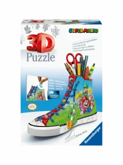 RAVENSBURGER – 3d puzzle portapenne sneaker super mario edition, 108 pezzi, 8+ anni> Puzzle Per Adulti|Puzzle 3D