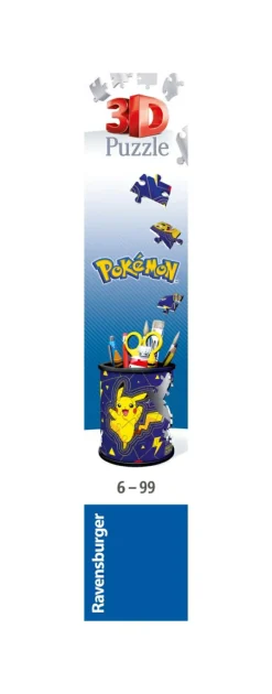 RAVENSBURGER – 3d puzzle portapenne pokémon, 54 pezzi, 6+ anni> Puzzle Per Adulti|Puzzle 3D