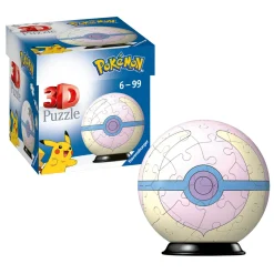 POKEMON Ravensburger – 3d puzzle pokémon heal ball rosa, 54 pz, 6+ anni> Puzzle Per Adulti|Puzzle 3D
