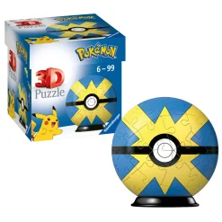 RAVENSBURGER – 3d puzzle pokémon heal ball gialla-blu, 54 pezzi, 6+ anni> Puzzle Per Adulti|Puzzle 3D