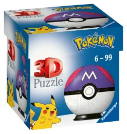 RAVENSBURGER – 3d puzzle pokémon masterball viola, 54 pezzi, 6+ anni><noscript><img width=