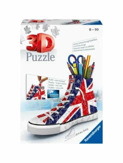 RAVENSBURGER – 3d puzzle portapenne sneaker union jack edition, 108 pezzi, 8+ anni> Puzzle Per Adulti|Puzzle 3D