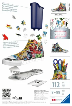 RAVENSBURGER – 3d puzzle portapenne sneaker avengers, 108 pezzi, 8+ anni> Puzzle Per Adulti|Puzzle 3D