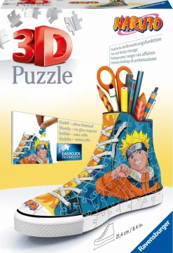 RAVENSBURGER – 3d puzzle portapenne sneaker naruto, 108 pezzi, 8+ anni> Puzzle Per Adulti|Puzzle 3D