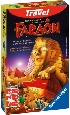 RAVENSBURGER – faraon travel edition, gioco da tavolo tascabile, 2-4 giocatori, 6+ anni> Giochi Tascabili E Da Viaggio
