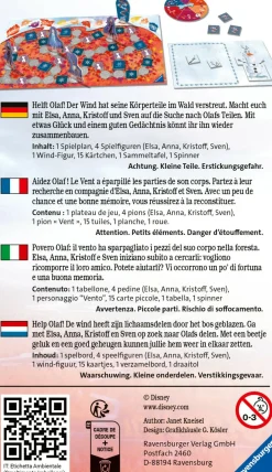 DISNEY PRINCESS Ravensburger – frozen 2 travel, gioco da tavolo tascabile, 2-4 giocatori, 5+ anni><noscript><img width=