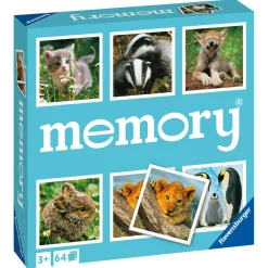 RAVENSBURGER – memory® animal babies, 64 tessere, gioco da tavolo, 3+ anni> Giochi Di Carte