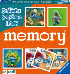 RAVENSBURGER – memory® versione puffi, 64 tessere, gioco da tavolo, 3+ anni> Giochi Di Carte
