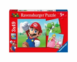 RAVENSBURGER 3 puzzle 49 pezzi – super mario> Puzzle Per Bambini