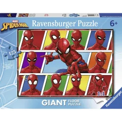 RAVENSBURGER – puzzle 125 pezzi formato giant – per bambini a partire dai 6 anni – spiderman> Puzzle Per Bambini