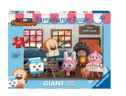 RAVENSBURGER – puzzle barbiere pasticcere, collezione 60 giant pavimento, 60 pezzi, età raccomandata 4+ anni> Puzzle Per Bambini