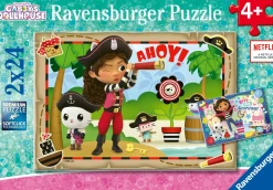 RAVENSBURGER – puzzle gabby’s dollhouse, collezione 2×24, 2 puzzle da 24 pezzi, età raccomandata 4+ anni><noscript><img width=
