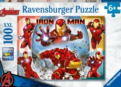 RAVENSBURGER – puzzle iron man, 100 pezzi xxl, età raccomandata 6+ anni> Puzzle Per Bambini