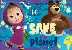 RAVENSBURGER – puzzle masha e orso, collezione 2x24, 2 puzzle da 24 pezzi, età raccomandata 4+ anni> Puzzle Per Bambini