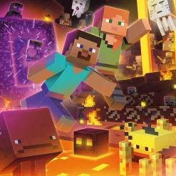 MINECRAFT Ravensburger – puzzle , collezione 3x49, 3 puzzle da 49 pezzi, età raccomandata 5+ anni><noscript><img width=