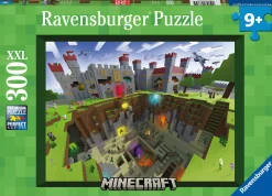RAVENSBURGER – puzzle minecraft, 300 pezzi xxl, età raccomandata 9+ anni> Puzzle Per Bambini