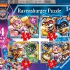 RAVENSBURGER – puzzle paw patrol the mighty movie, collezione 4 in a box, 4 puzzle da 12-16-20-24 pezzi, età raccomandata 3+ anni> Puzzle Per Bambini
