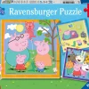 PEPPA PIG Ravensburger – puzzle , collezione 3×49, 3 puzzle da 49 pezzi, età raccomandata 5+ anni> Puzzle Per Bambini