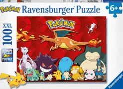 RAVENSBURGER – puzzle pokémon, 100 pezzi xxl, età raccomandata 6+ anni> Puzzle Per Bambini