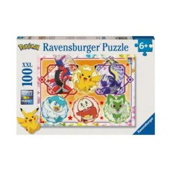 POKEMON Ravensburger – puzzle pokèmon – 100 pezzi xxl – età raccomandata 6+ anni> Puzzle Per Bambini