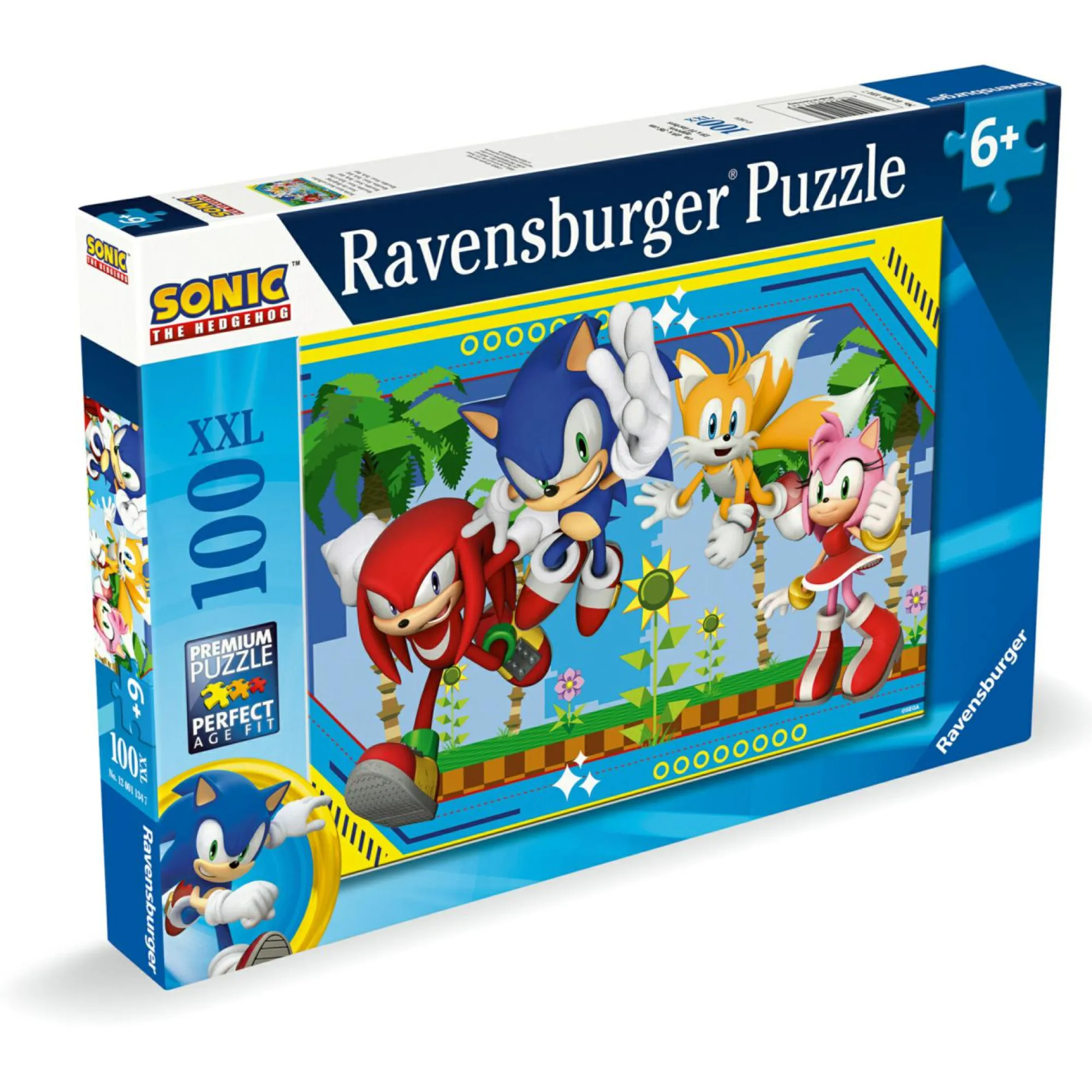 RAVENSBURGER – puzzle sonic – 100 pezzi xxl – età raccomandata 6+ anni> Puzzle Per Bambini