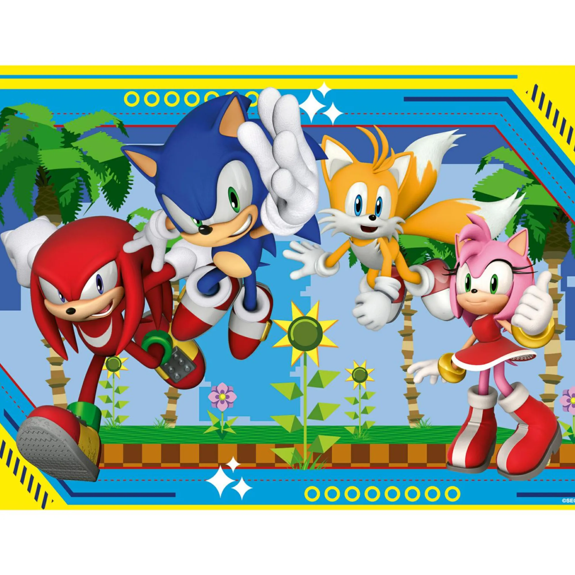 RAVENSBURGER – puzzle sonic – 100 pezzi xxl – età raccomandata 6+ anni> Puzzle Per Bambini