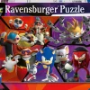 RAVENSBURGER – puzzle sonic, 100 pezzi xxl, età raccomandata 6+ anni> Puzzle Per Bambini