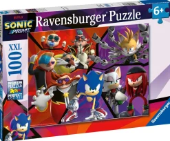 RAVENSBURGER – puzzle sonic, 100 pezzi xxl, età raccomandata 6+ anni> Puzzle Per Bambini