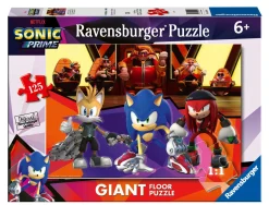 RAVENSBURGER – puzzle sonic, collezione 125 giant pavimento, 125 pezzi, età raccomandata 6+ anni> Puzzle Per Bambini