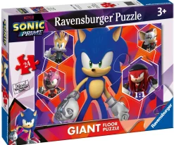 RAVENSBURGER – puzzle sonic, collezione 24 giant pavimento, 24 pezzi, età raccomandata 3+ anni> Puzzle Per Bambini