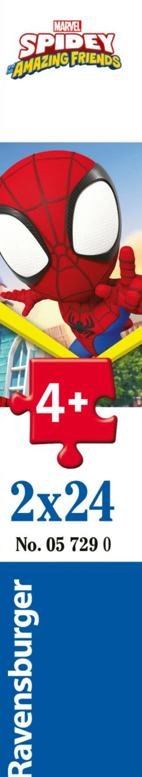 RAVENSBURGER – puzzle spidey, collezione 2x24, 2 puzzle da 24 pezzi, età raccomandata 4+ anni> Puzzle Per Bambini