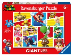 RAVENSBURGER – puzzle super mario, collezione 125 giant pavimento, 125 pezzi, età raccomandata 6+ anni> Puzzle Per Bambini