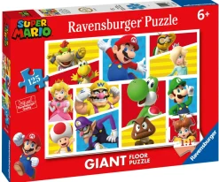 RAVENSBURGER – puzzle super mario, collezione 125 giant pavimento, 125 pezzi, età raccomandata 6+ anni> Puzzle Per Bambini
