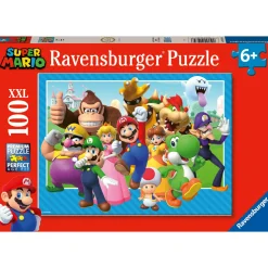 RAVENSBURGER – puzzle super mario – 100 pezzi xxl – età raccomandata 6+ anni> Puzzle Per Bambini