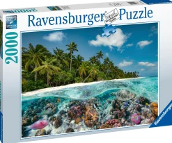 RAVENSBURGER – puzzle un tuffo alle maldive, 2000 pezzi, puzzle adulti> Puzzle Per Adulti|Puzzle 2000 Pezzi