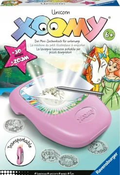 RAVENSBURGER – xoomi midi unicorno, tavolo da disegno portatile con proiettore luminoso, 30 motivi illustrati, compatibile con xoomi maxi e midi, 6+ anni> Kit Artistici E Pittura