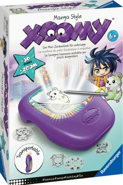 RAVENSBURGER – xoomi midi manga style, tavolo da disegno portatile con proiettore luminoso, 30 motivi illustrati, compatibile con xoomi maxi e midi,  6+ anni> Kit Artistici E Pittura