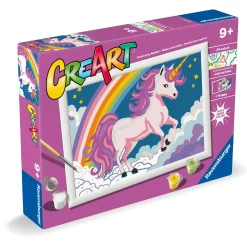RAVENSBURGER creart – unicorno rosa neon – kit di pittura per bambini 7+ anni> Kit Artistici E Pittura