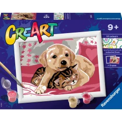 RAVENSBURGER creart per bambini, kit per dipingere con i numeri, 9+, serie e, sulla coperta> Kit Artistici E Pittura